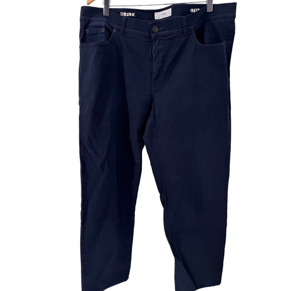 brax Other - Brax Pants Mens 40x34 Navy Blue Hi Flex Cooperate Stretch Casual Trousers